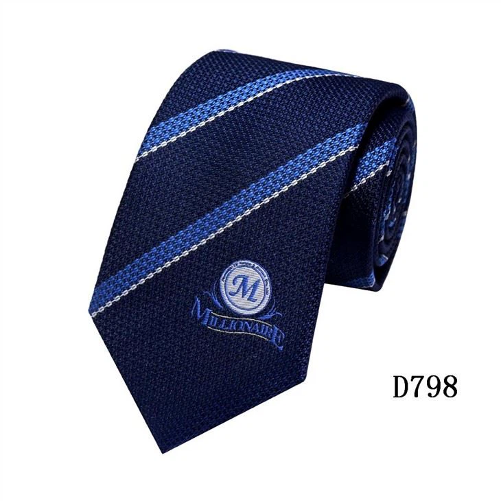 Corbata de hombre con logotipo de poliéster